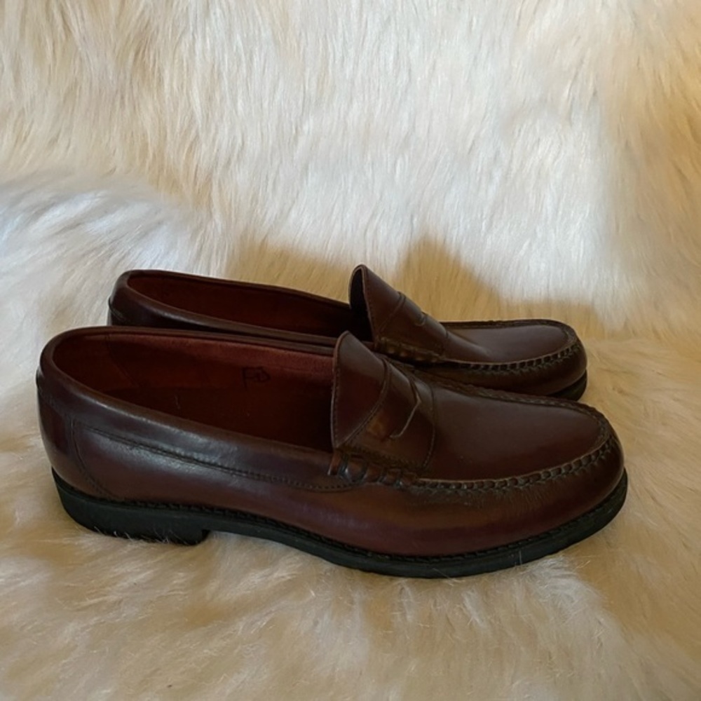 DresSport Rockport Shoes Mens Size 11.5 Leather Slip On Penny Loafer Brown